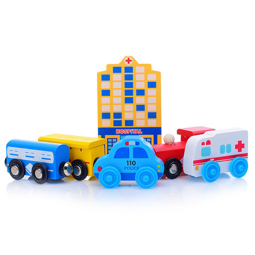 Трек с паровозиком 26 дет. - Щепочка фото 3