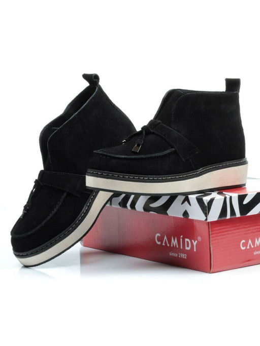 01-5172-2 BLACK Ботинки женские демисезонные (натуральная замша, байка) - Фабричный китай фото 17