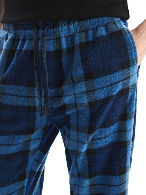 Standart Kal?p Ekose Polar Pijama Alt