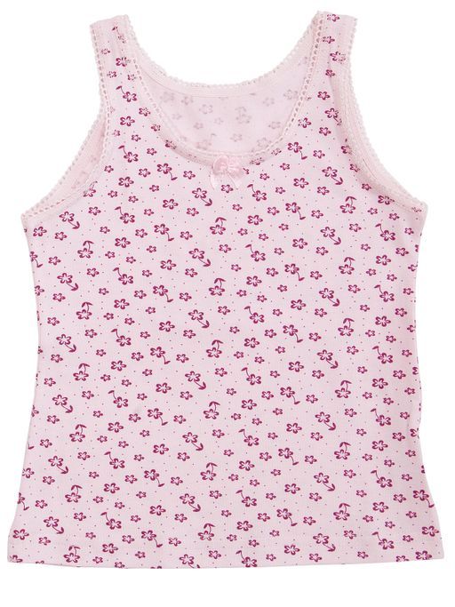 Майка д/дев. цветы розовый 4000
