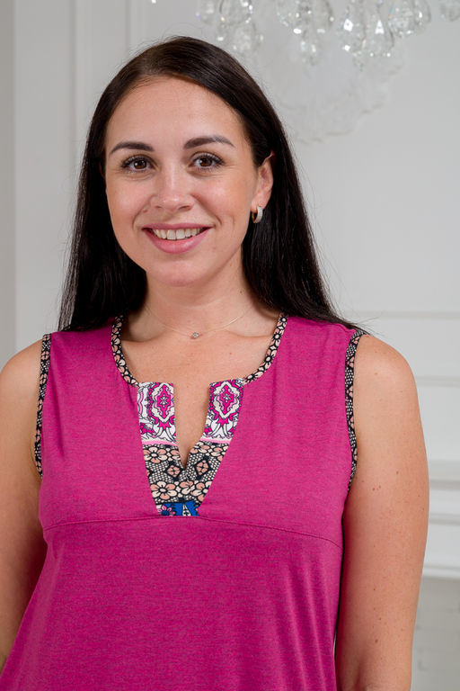 Пижама женская из майки и брюк из кулирки Лисандра бордо - Амадэль фото 11