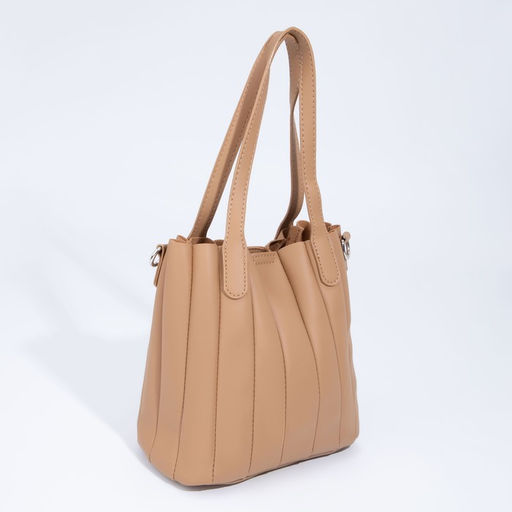 Сумка-тоут на магните, длинный ремень, цвет коричневый - Simaland фото 2