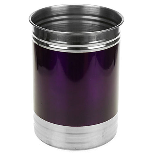 Банка для сыпучих продуктов из нержавеющей стали 1,8л, д12,5см, h17см, крышка пластмассовая с пароотводом, цветной корпус, фиолетовый, в коробке (Китай) - Домашняя мода фото 2