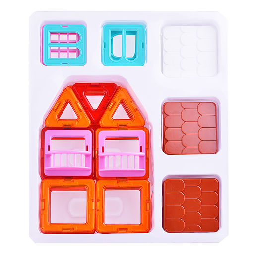 Конструктор магнитный "Цветные магниты" 50 дет., в пакете