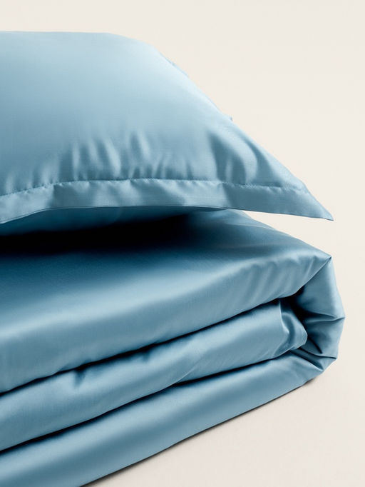 Наволочка SL Home Tencel, 50?70+3 см, серо-голубая, тенсель, эвкалиптовое волокно 100% - Sima-land home фото 10