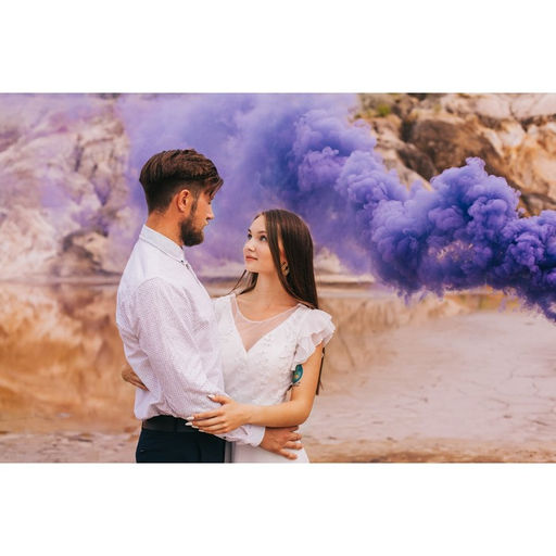 Цветной дым фиолетовый, заряд 1,75 дюйма, МАКСИ, очень высокая интенсивность, 30 сек, 11,5см - Simaland фото 4