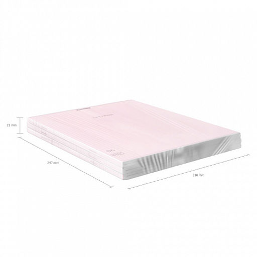 Цена за 3 шт. Тетрадь общая ученическая с пластиковой обложкой на скобе ErichKrause Классика CoverPrо fizzy, Pastel, сиреневый, А4, 96 листов, клетка фото 10