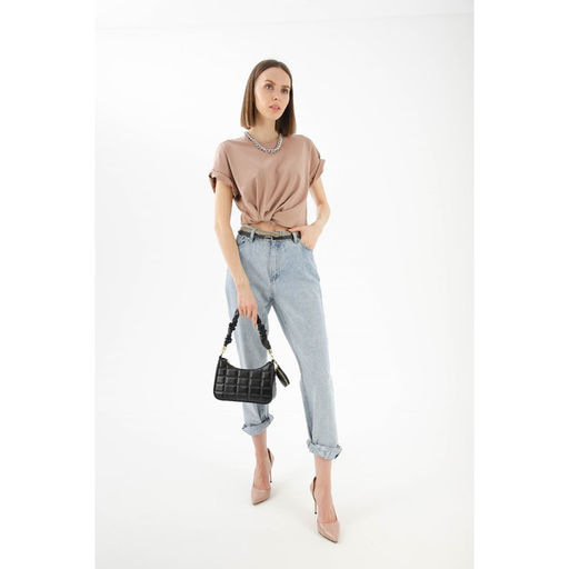 Сумка-багет, отдел на молнии, цвет чёрный - Simaland фото 4