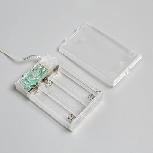 Гирлянда Конский хвост 10 нитей по 1 м, IP20, серебристая нить, 100 LED, 2 режима, батарейки AAх3 (нет в комплекте), свечение тёплое белое - Luazon lighting фото 5