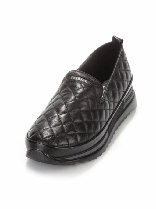 03-5015-1 BLACK Полуботинки женские (натуральная кожа)