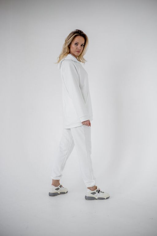 Футер 3х нитка КАЧЕСТВО ПЕНЬЕ костюм женский с брюками палаццо - Knitka wear фото 3