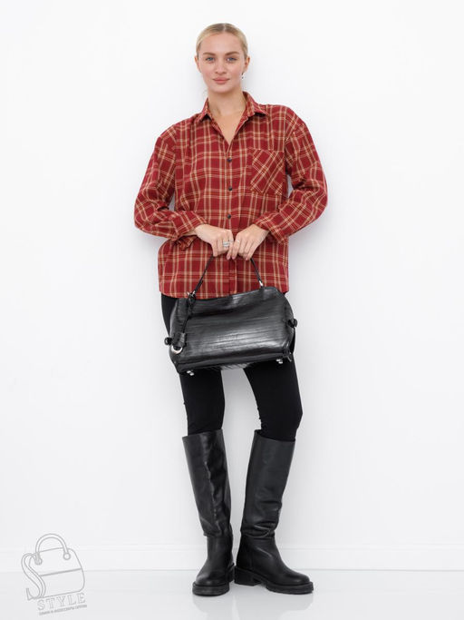 Сумка женская кожаная 6632-1VG black Vitelli Grassi