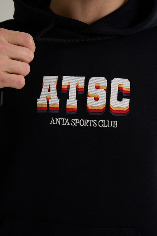 Худи Черный ANTA SPORTS CLUB Sweat Hoodie  фото 8