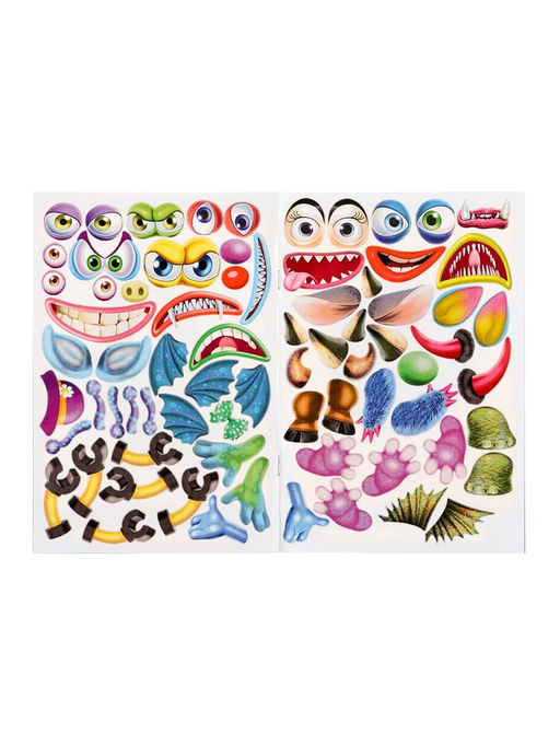 Цена за 3 шт. Книжка с наклейками «Создай своего монстрика. Реготунович»