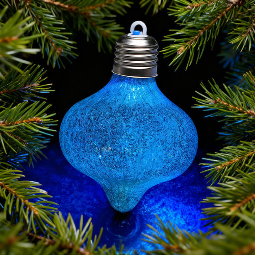 Набор новогодних украшений "Блестящий фонарик" (4шт х 10см)