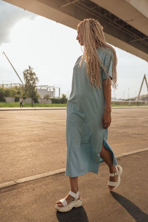 259 Платье Миди, беж - Knitka wear фото 4