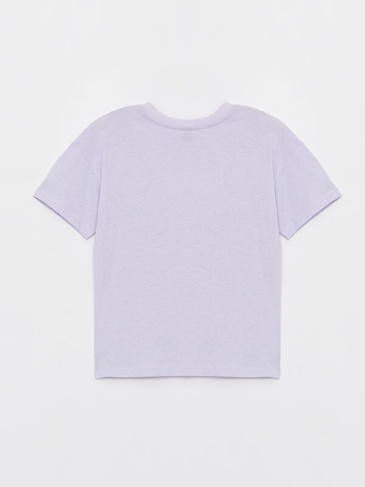 Bisiklet Yaka Bask?l? K?sa Kollu Erkek ?ocuk Ti??rt - Waikiki фото 2