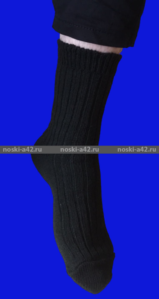 Цена за 5 пар. 5 ПАР - Носки мужские ШЕРСТЯНЫЕ ЧЕРНЫЕ арт. 1А40 27 - For you фото 2