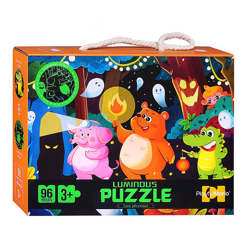 Пазл "Ночные приключения" светится в темноте (96 дет.)