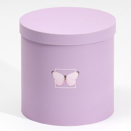 Набор круглых подарочных коробок 5 в 1 Бабочки, 23 23 25 15 15 15 см - Дарите счастье фото 24