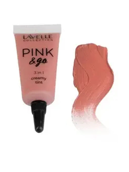 LavelleCollection Кремовый Тинт ,тон 02 для щек, губ и глаз PINK & GO 3 in1
