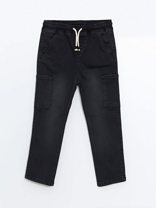 Beli Lastikli Erkek ?ocuk Jean Pantolon