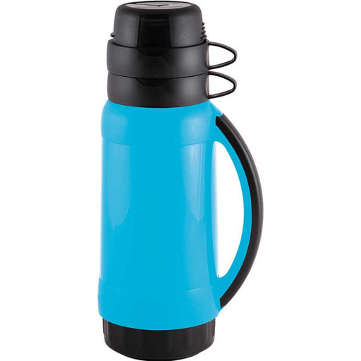 Термос в пластиковом корпусе со стеклянной колбой PRATICO, 1,8 л. (2 чашки) 005536