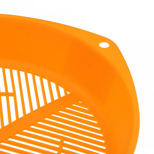 Марья (Maria) Сито для просеивания и переборки ягод Финское 34х30,5х4,5см, пластик матовый, цвет - желтый (подходит для всех типов ягод) (Китай) - Домашняя мода фото 2