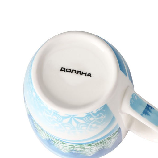 Кружка фарфоровая Доляна Снеговики. Сын и отец, 350 мл  фото 4