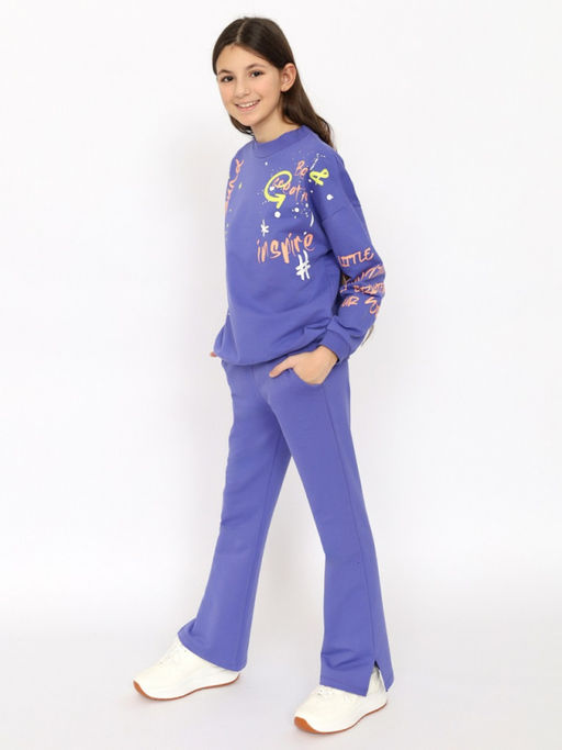 CRB wear/CSJG 63758-44-394 Джемпер для девочки,фиолетовый/Ex.Cherubino фото 3