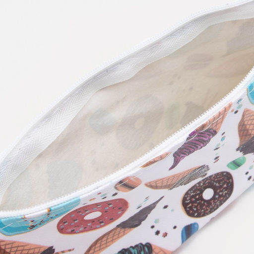 Цена за 3 шт. Косметичка на молнии, белая