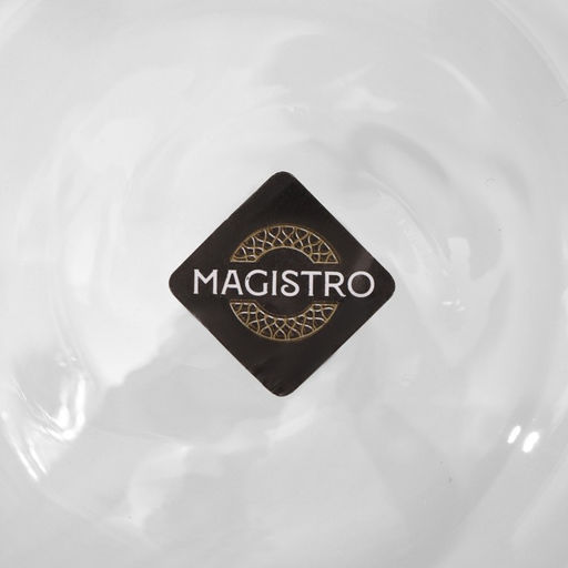 Кружка с двойными стенками Magistro Сердце, 250 мл, стекло, прозрачная