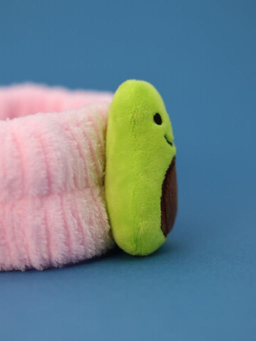 Повязка на голову "Green avocado", pink