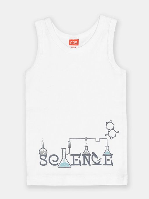 CRB wear/CSKB 20079-20 Майка для мальчика,белый/Ex.Cherubino
