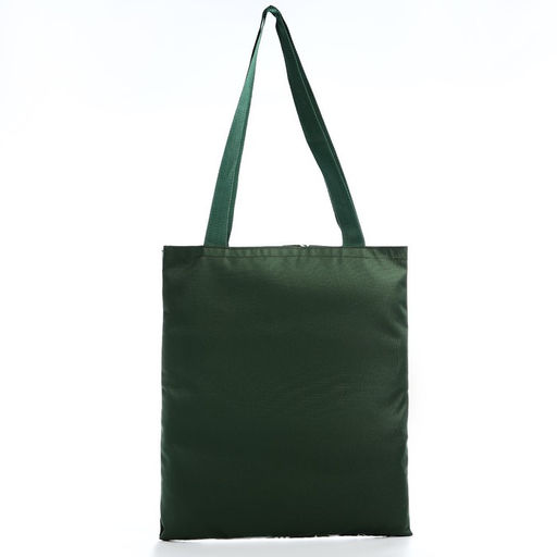 Сумка шопер Тропики 35х0.5х40 см, отд без молнии, без подклада, зеленая - Nazamok фото 7