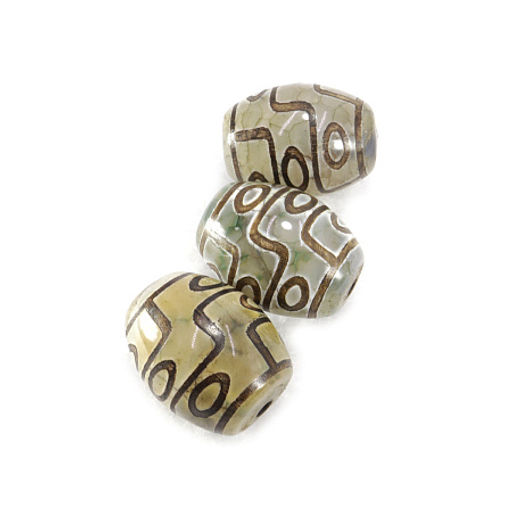 Бусина Дзи уп-2шт 9 глаз символизируют рост благосостояния от 9 планет