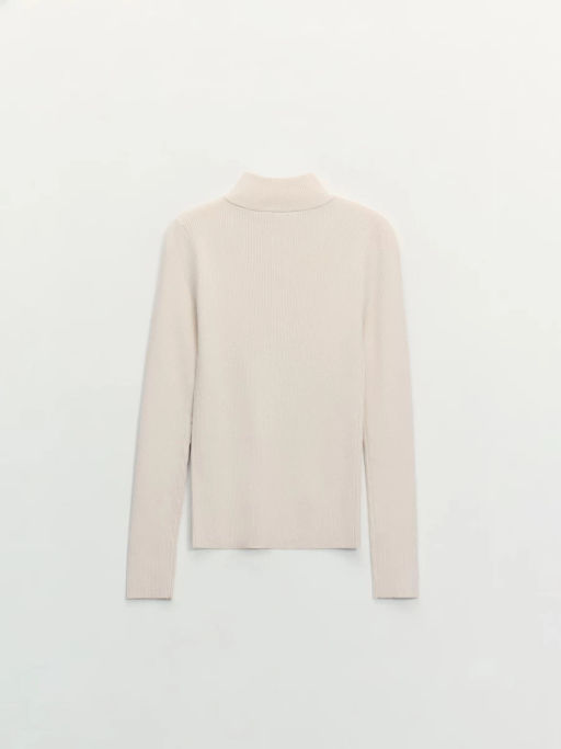 Джемпер в рубчик с молнией / Zarina  фото 8