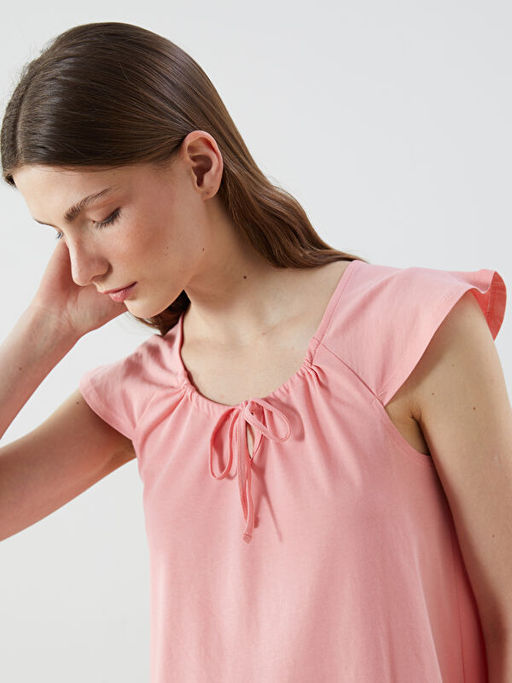 Ba?lamal? Yaka Kad?n Gecelik