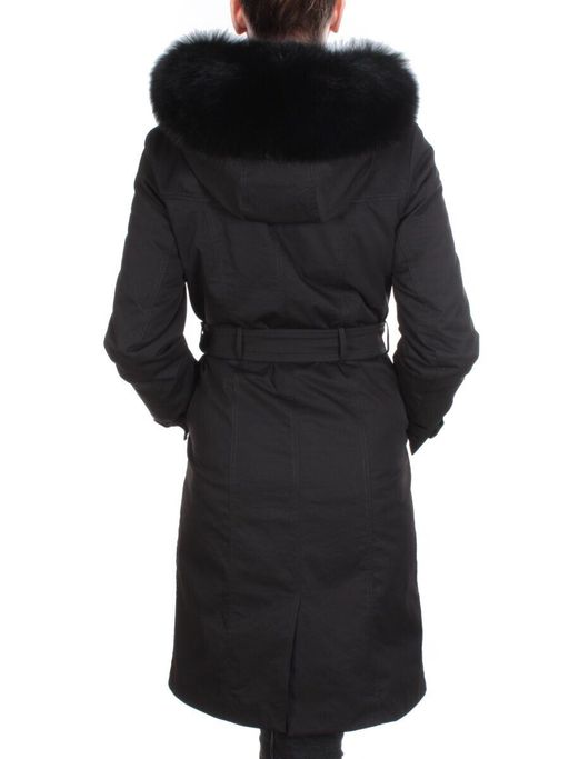 21002 BLACK Пальто зимнее женское MAILILUO (150 гр. холлофайбера) - Fashion фото 5
