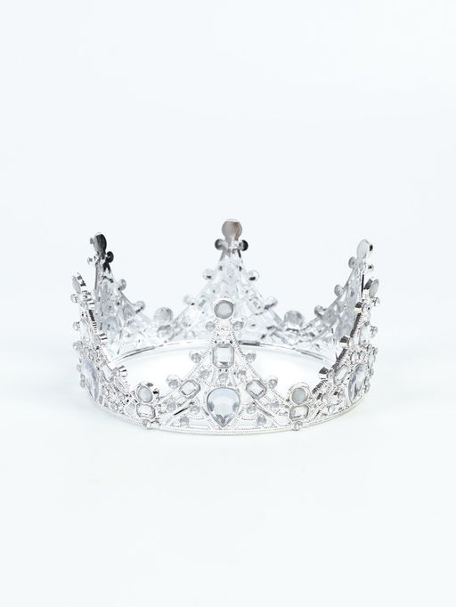 Корона для торта «Принцесса», цвет серебро