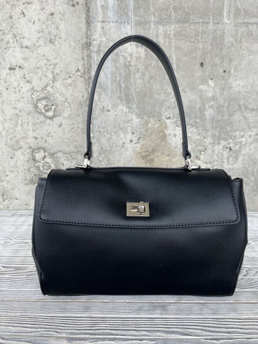 Женская кожаная сумка-портфель 8399-2 Черный - Sergio valentini фото 2