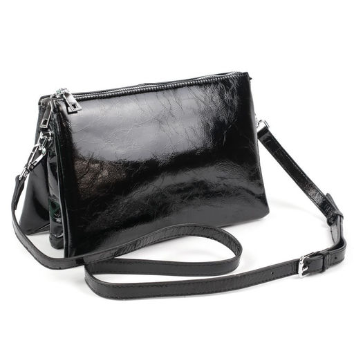 Женская кожаная сумка через плечо с тремя отделениями 0102-1 - Cidirro фото 2