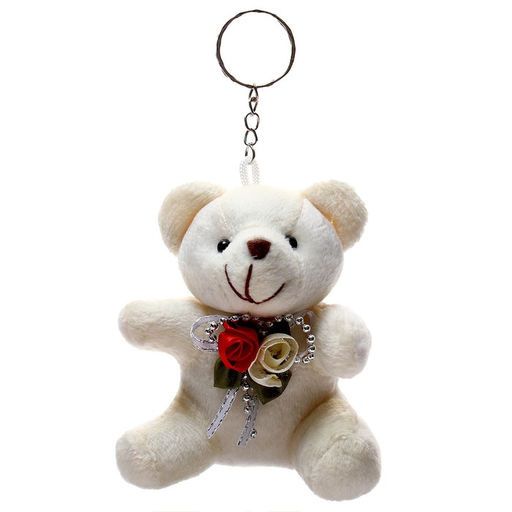 Брелок детский «Мишка с цветами», цвета МИКС