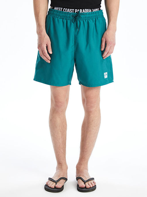 K?sa Boy Bask?l? Erkek Deniz ?ortu