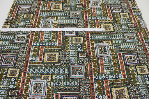 Штапель Индира цв.болотно-зеленый, ш.1.45м, вискоза-100%, 90гр/м.кв - Купава фото 3