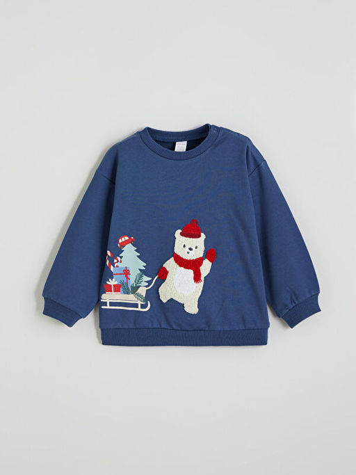 Y?lba?? Temal? Erkek Bebek Sweatshirt ve E?ofman Alt?