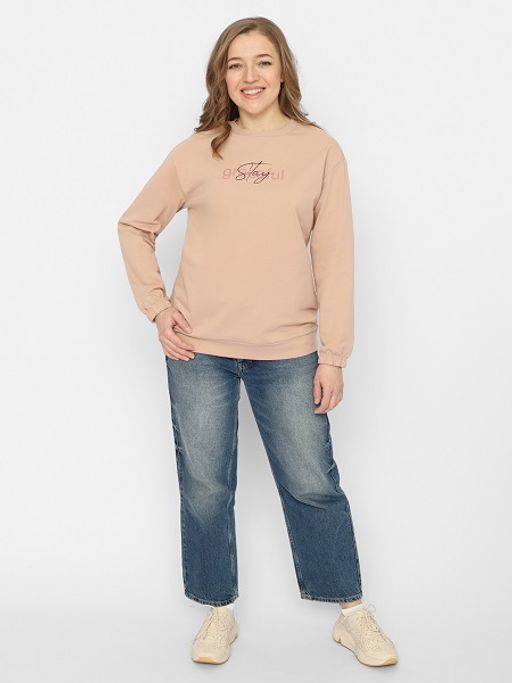 CRB wear/FSSW 60250-31 Джемпер женский,бежевый/Ex.Cherubino  фото 3