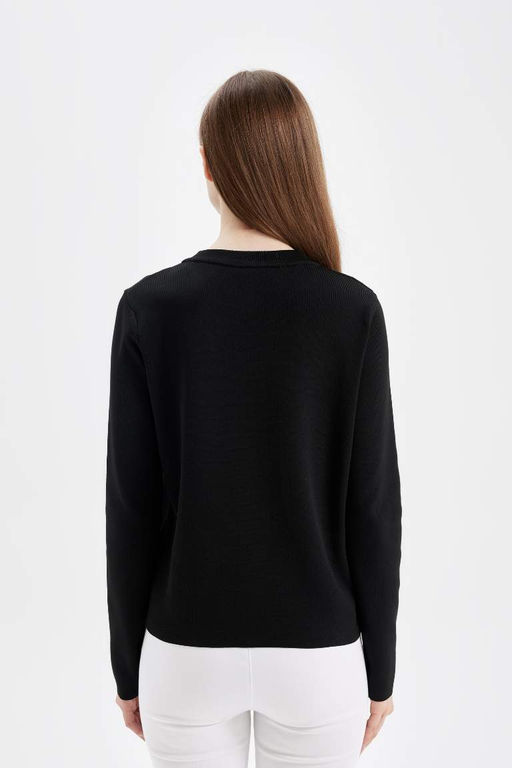 Кардиган с круглым вырезом - Defacto фото 6