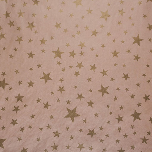 Цена за 10 шт. Бумага упаковочная крафт «Звёзды», 70×100 см