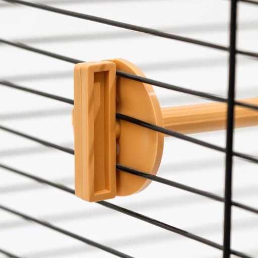 Жёрдочка в клетку для птиц, бежевая - Пижон фото 4